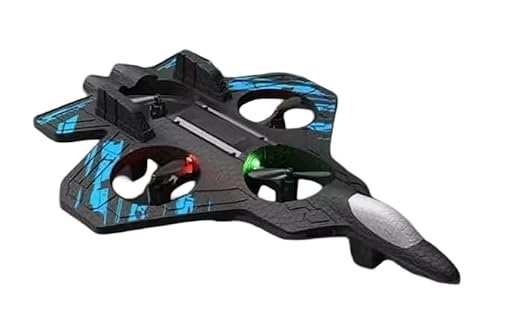RC Airplane Fighter Jet with Remote Control, Light Effects, 360° Flip Stunts, Kids Toy