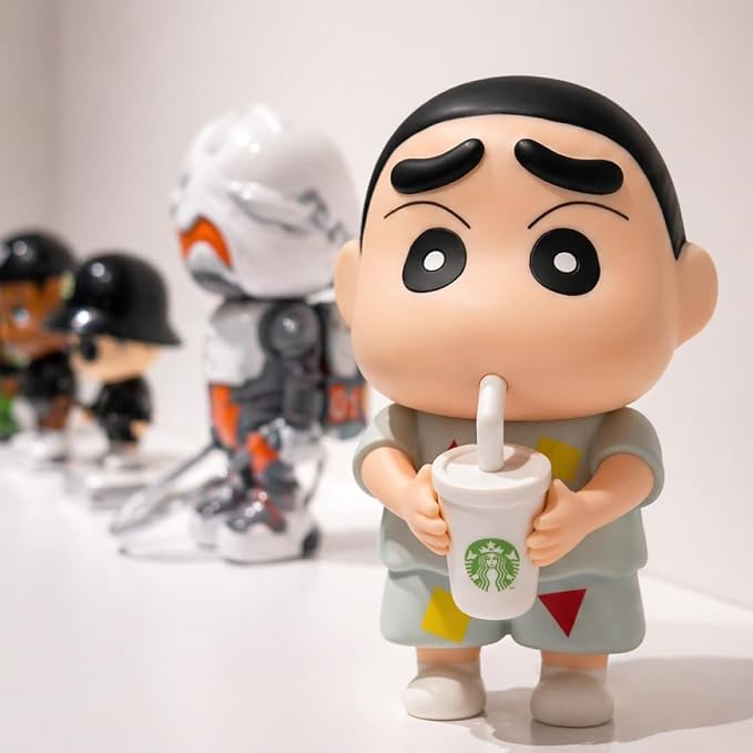 Shinchan Figure Lamp | 26 CM Collectible Toy for Desk, Bedside & Room Decor | Crayon Shinchan Night Light Showpiece