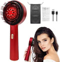 Head Scalp Electric Massager Comb | Scalp Massaging Brush with 2 In 1 Hair Oil Applicator | IPX7 Waterproof,Portable Deep Massager For Hair & Head Relaxation at Home | Shiatsu Massage for Hair Growth/Stress Relax(RED)