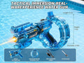 Electric Water Gun for Kids Adults, Automatic Squirt Gun Blaster with 32ft Long Range, LED Light-Up Water Pistol with Rechargeable Battery, One-Button Rapid Fire Toy for Pool, Beach Summer Party