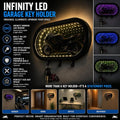 Infinity LED Garage Key Holder for Wall (Bike Not Included)